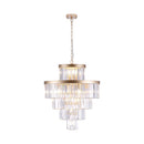 Golden Luxury Crystal Chandelier 23.6 Inch