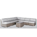 Wicker Sectional Sofa With Cushions And Table by Unique Piece Furniture