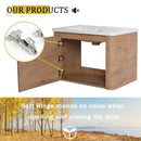 28'' Wall-Mounted Bathroom Vanity with Ceramic Sink by HouseOfZazla
