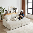 3 Seater Sofa With 2 Ottomans For Living Room by HouseOfZazla