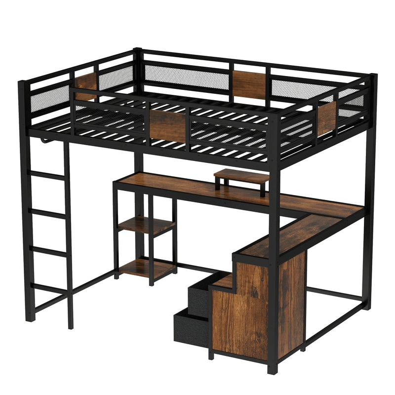Queen Loft Bed with Desk and Storage, photo 10 of 10