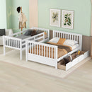 Bunk Bed With Ladders And 2 Storage Drawers by Unique Piece Furniture