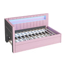 Upholstered Platform Bed With USB Ports And LED Belt by HouseOfZazla