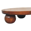 Central Ball Table - Chestnut by Unique Piece Furniture