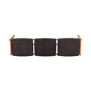 Cambria Rustic 3 Seater Bench - Teak