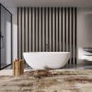 Soaking Bathtub, Freestanding, Solid Surface - Matte White by HouseOfZazla