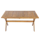 7 Pieces Acacia Wood Outdoor Dining Set by HouseOfZazla