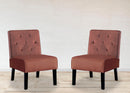 Reese - Living Room Armless Button Tufted Pattern Accent Chair (Set of 2) by Unique Piece Furniture