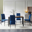 Creative Design Veneered MDF Wood Structure Rectangular Walnut Dining Table - Walnut by HouseOfZazla