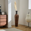 Tall Standing Designer Floor Vases With Elegant 2 Tone Finishes Ideal For Decorating Living Rooms, Bedrooms, Entryways Perfect For Decorating Your Home - Black / Gray by HouseOfZazla
