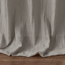 Solid Crushed Curtain Panel Pair (2 Pcs) - Grey
