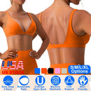 Women Deep V-Neck Sports Bra for Gym - Low-Impact Comfort by LJGDeals