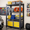 60"H 4-Tier Adjustable Heavy Duty Shelving Metal Mesh Storage Rack