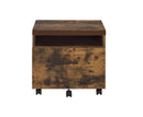 Bob File Cabinet - Weathered Oak / Black