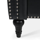 83.66 Inch Width Traditional Square Arm removable cushion 3 seater Sofa