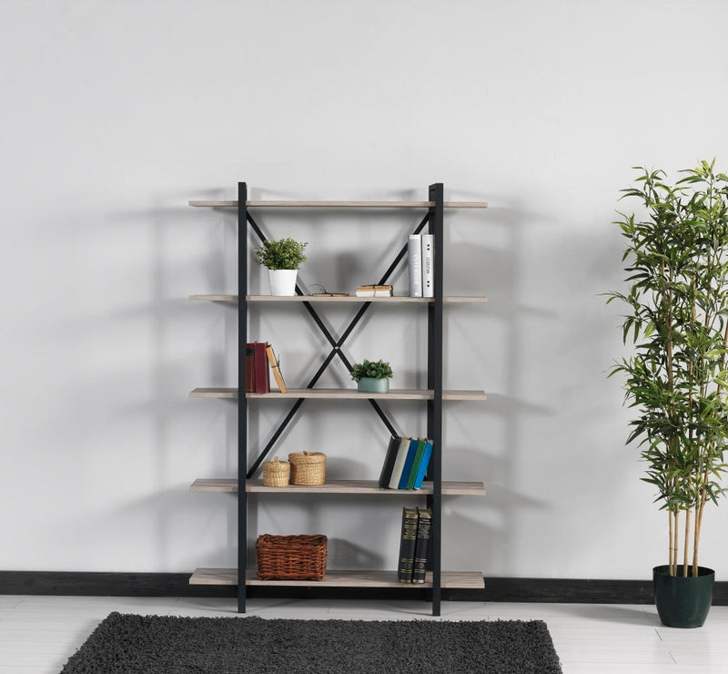 Walker Edison | Metal X Tier Bookshelf