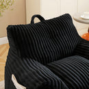 Giant Bean Bag Chair With Armrests And Footstool by HouseOfZazla