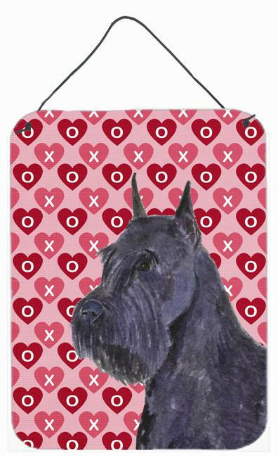 Schnauzer Hearts Love Valentine's Day Wall or Door Hanging Print