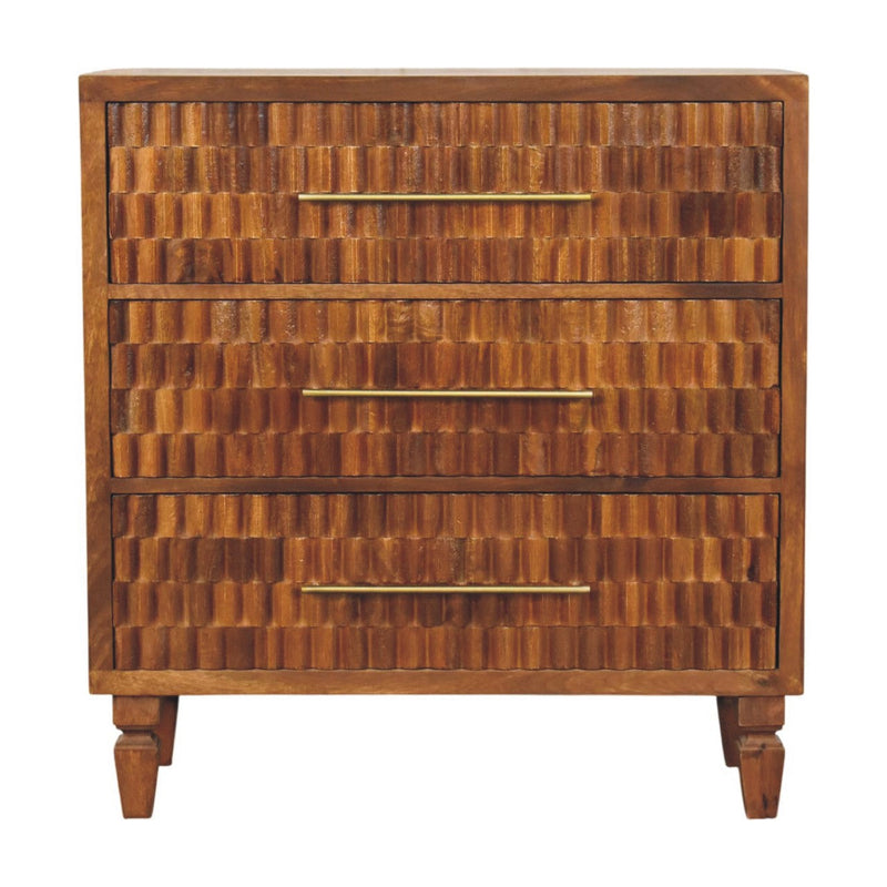 Solid Wood Cadiz Carved Chest, photo 4 of 10