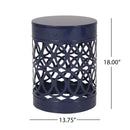 Outdoor Metal Large End Table, Modern Design by HouseOfZazla