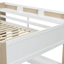 Loft Bed With Built In Storage Shelves, Clothes Rail, And Desk by HouseOfZazla