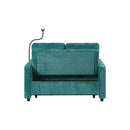 Modern Loveseat Pull Out Sofa Bed With Adjustable Backrest, Two Cup Holders, A Phone Holder, Three Charging Ports And Side Storage Pockets For Living Room by HouseOfZazla