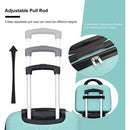 2Piece Luggage Sets ABS Lightweight Suitcase, Spinner Wheels, (20/14) LIGHT BLUE