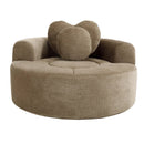 Round Sofa Bed with Memory Foam Sectional Couch for Living Room by HouseOfZazla