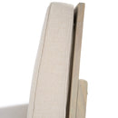 Perla Right Armless Chair in Acacia Wood
