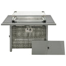 K&K Patio 8-Piece Patio Furniture Set with 43" Fire Pit Table by HouseOfZazla