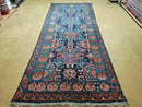 3'10" X 10' Antique Caucasian Seychor Rug Hand Made Wool Carpet Organic Dye Nice