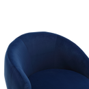 360 Degree Swivel Cuddle Barrel Accent Chairs, Round Armchairs with Wide Upholstered, Fluffy Fabric Chair for Living Room, Bedroom, Office, Waiting Rooms