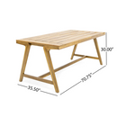Outdoor 3-Piece Picnic Table Set in Acacia Wood by HouseOfZazla