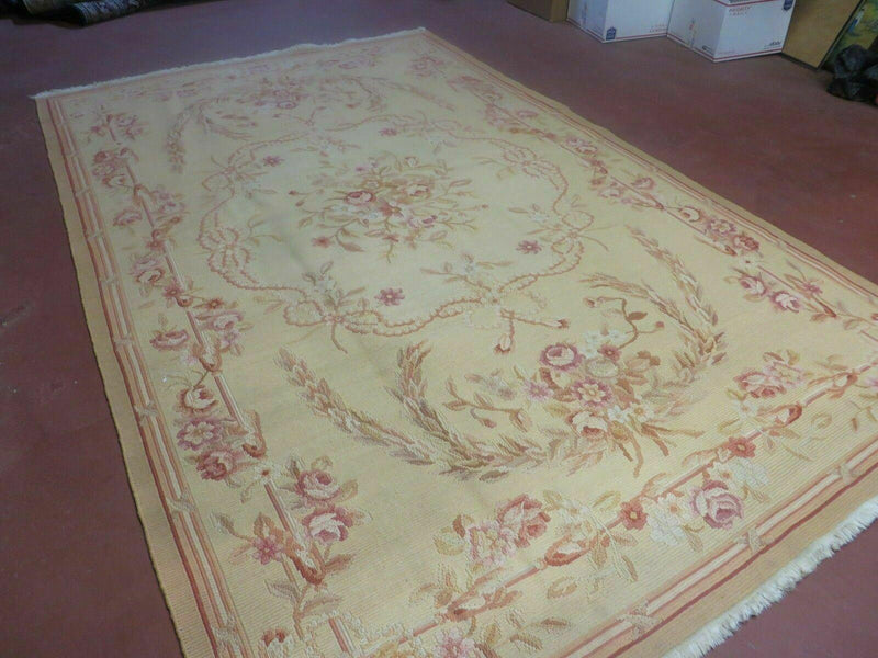 5' X 8' Vintage Turkish Kilim Handmade Flat Soumak Weave Wool Rug Veg Dye Nice