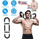 Adjustable Twister Arm Exerciser Spring Workout Bar Strength Enhancer for Men with 3 Resistance Levels 66-110LBS Chest Biceps Triceps Thighs Back Work