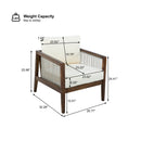 Outdoor Club Chair, Acacia Wood Frame with Rope Back, Water-Repellent by HouseOfZazla