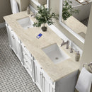 James Martin Bristol 72" Double Bathroom Vanity, Bright White