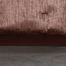 Blush Crinkle Velvet 7Pc Bedding Ensemble