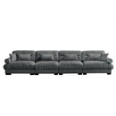 Super Comfort Oversized Modular Sectional Sofa, Deep Seat Convertible L Shaped Couch by Unique Piece Furniture