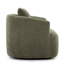 360° Swivel Barrel Sofa Chair With Throw Pillow, Upholstered Accent Chair by HouseOfZazla