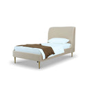Mid-Century Modern Upholstered Bed With Curved Headboard by HouseOfZazla