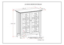 Acadian - Medium Storage Cabinet, Handcrafted by HouseOfZazla