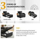 3-in-1 Convertible Sofa Chair Bed