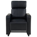 Push Back Recliner - Black by HouseOfZazla