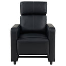 Push Back Recliner - Black by HouseOfZazla