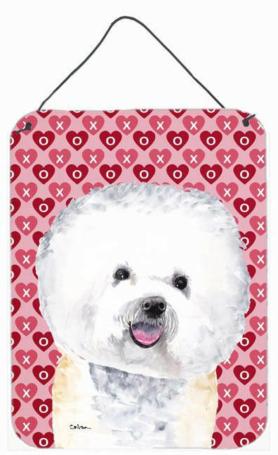 Bichon Frise Hearts Love and Valentine's Day Wall or Door Hanging Prints