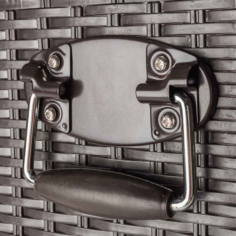 Yescom 80QT Wicker Cooler Cart Beverage Cart on Wheels