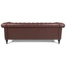 Traditional Square Arm Removable Cushion 3 Seater Sofa by Unique Piece Furniture
