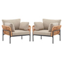Rope Lounge Chair With Cushions For Modern Spaces