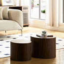 Handcrafted Nested Table Set, 2 Pieces by HouseOfZazla
